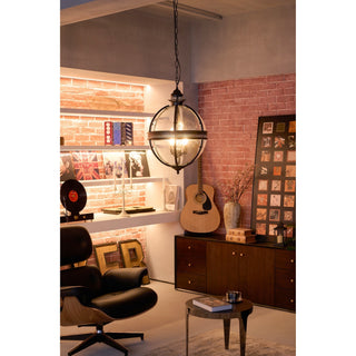 Svelte Suspension en Verre Vintage Industriel