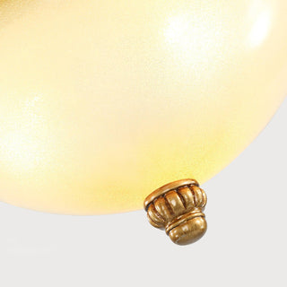 Solara Lampe Plafonnier en Verre Opale Antique Vintage