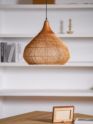 Solavn Lampe suspendue en bois de rotin