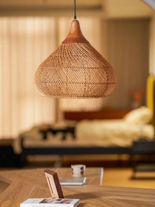 Solavn Lampe suspendue en bois de rotin