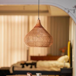 Solavn Lampe suspendue en bois de rotin