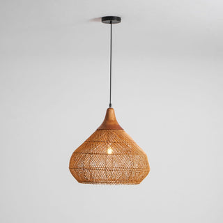 Solavn Lampe suspendue en bois de rotin