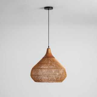 Solavn Lampe suspendue en bois de rotin