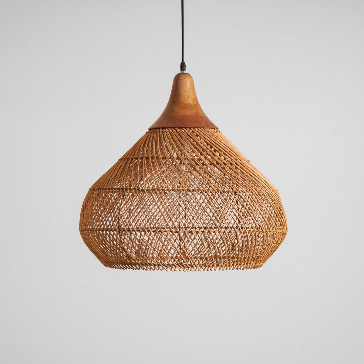 Solavn Lampe suspendue en bois de rotin