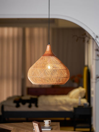 Solavn Lampe suspendue en bois de rotin