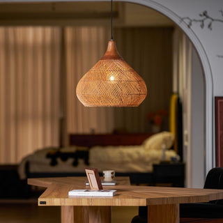 Solavn Lampe suspendue en bois de rotin