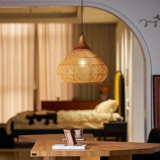 Solavn Lampe suspendue en bois de rotin