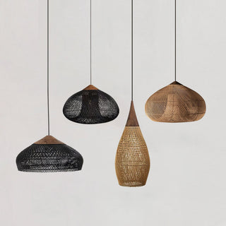 Evelyn Suspension en Rotin Tressé pour Salon