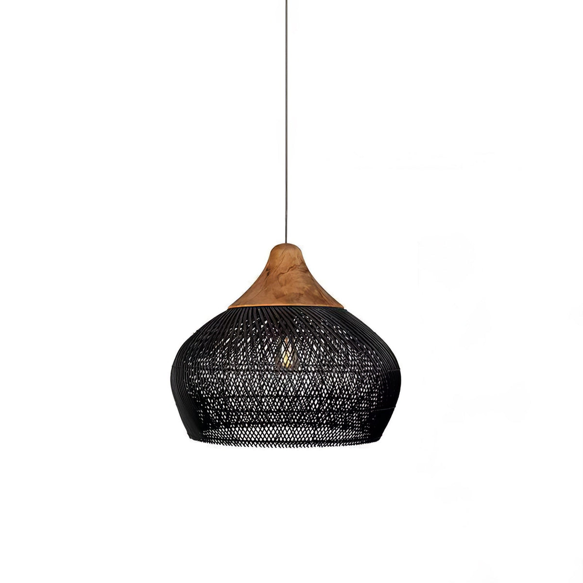 Evelyn Suspension en Rotin Tressé pour Salon