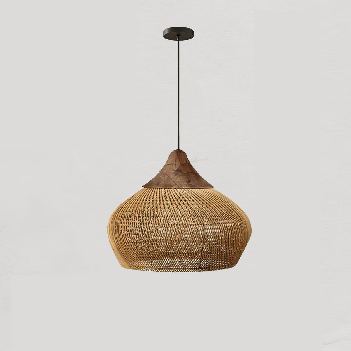 Evelyn Suspension en Rotin Tressé pour Salon