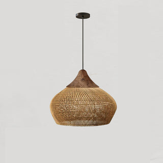 Evelyn Suspension en Rotin Tressé pour Salon