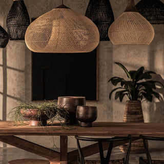 Evelyn Suspension en Rotin Tressé pour Salon