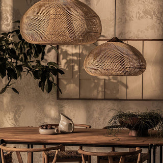 Evelyn Suspension en Rotin Tressé pour Salon