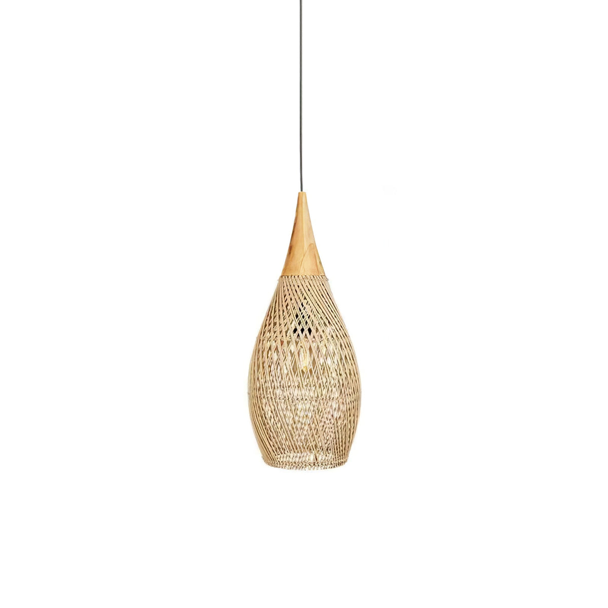 Solavn Lampe suspendue en bois de rotin