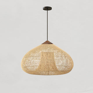 Evelyn Suspension en Rotin Tressé pour Salon