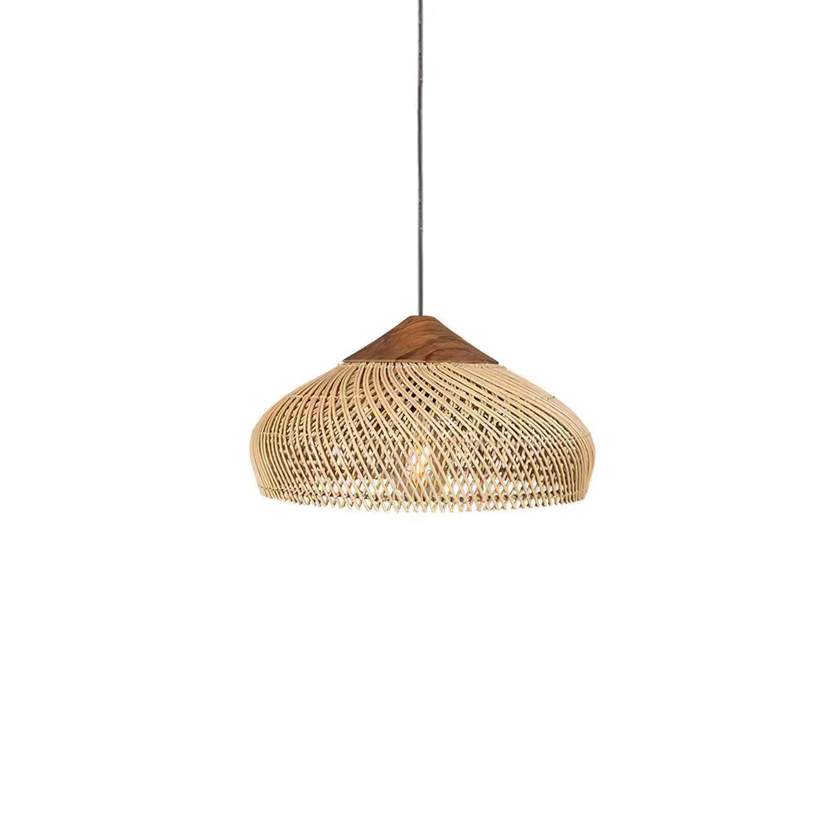 Evelyn Suspension en Rotin Tressé pour Salon