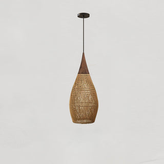 Evelyn Suspension en Rotin Tressé pour Salon