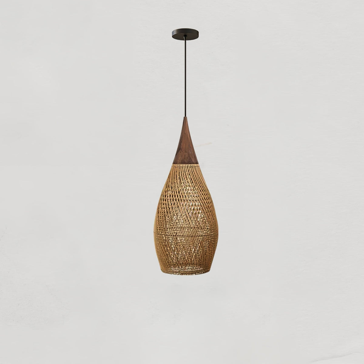 Evelyn Suspension en Rotin Tressé pour Salon