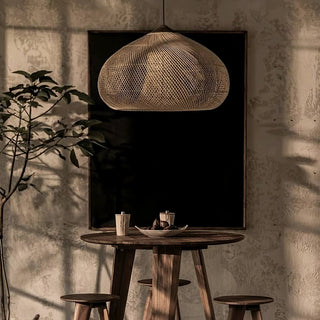 Evelyn Suspension en Rotin Tressé pour Salon