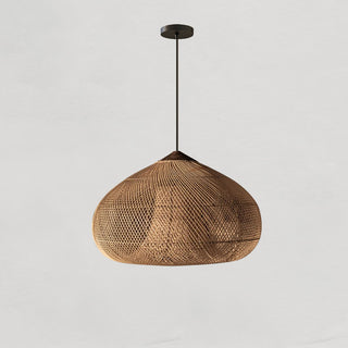 Evelyn Suspension en Rotin Tressé pour Salon