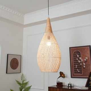 Solavn Lampe suspendue en bois de rotin