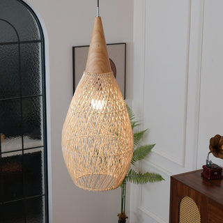 Evelyn Suspension en Rotin Tressé pour Salon