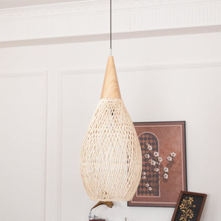 Solavn Lampe suspendue en bois de rotin