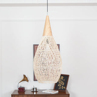 Solavn Lampe suspendue en bois de rotin