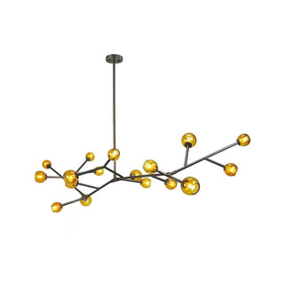 Kinetic Individuel Créativité Laiton Verre Lustre