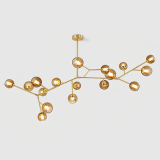Kinetic Individuel Créativité Laiton Verre Lustre