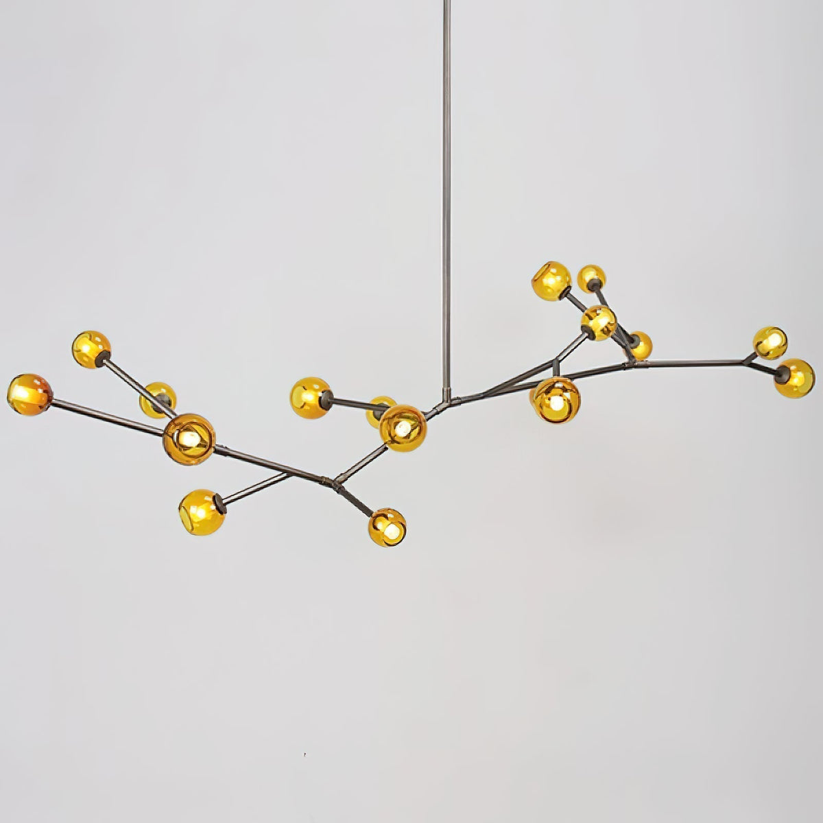 Kinetic Individuel Créativité Laiton Verre Lustre