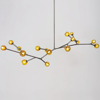Kinetic Individuel Créativité Laiton Verre Lustre