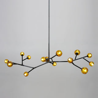 Kinetic Individuel Créativité Laiton Verre Lustre