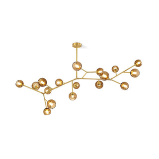 Kinetic Individuel Créativité Laiton Verre Lustre