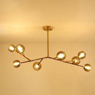 Kinetic Individuel Créativité Laiton Verre Lustre