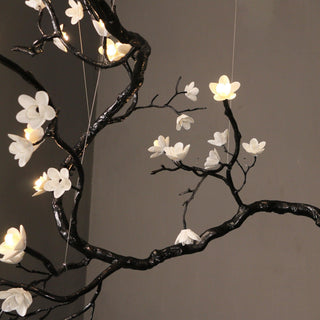 Aurora Lustre Organique à Branches et Fleurs