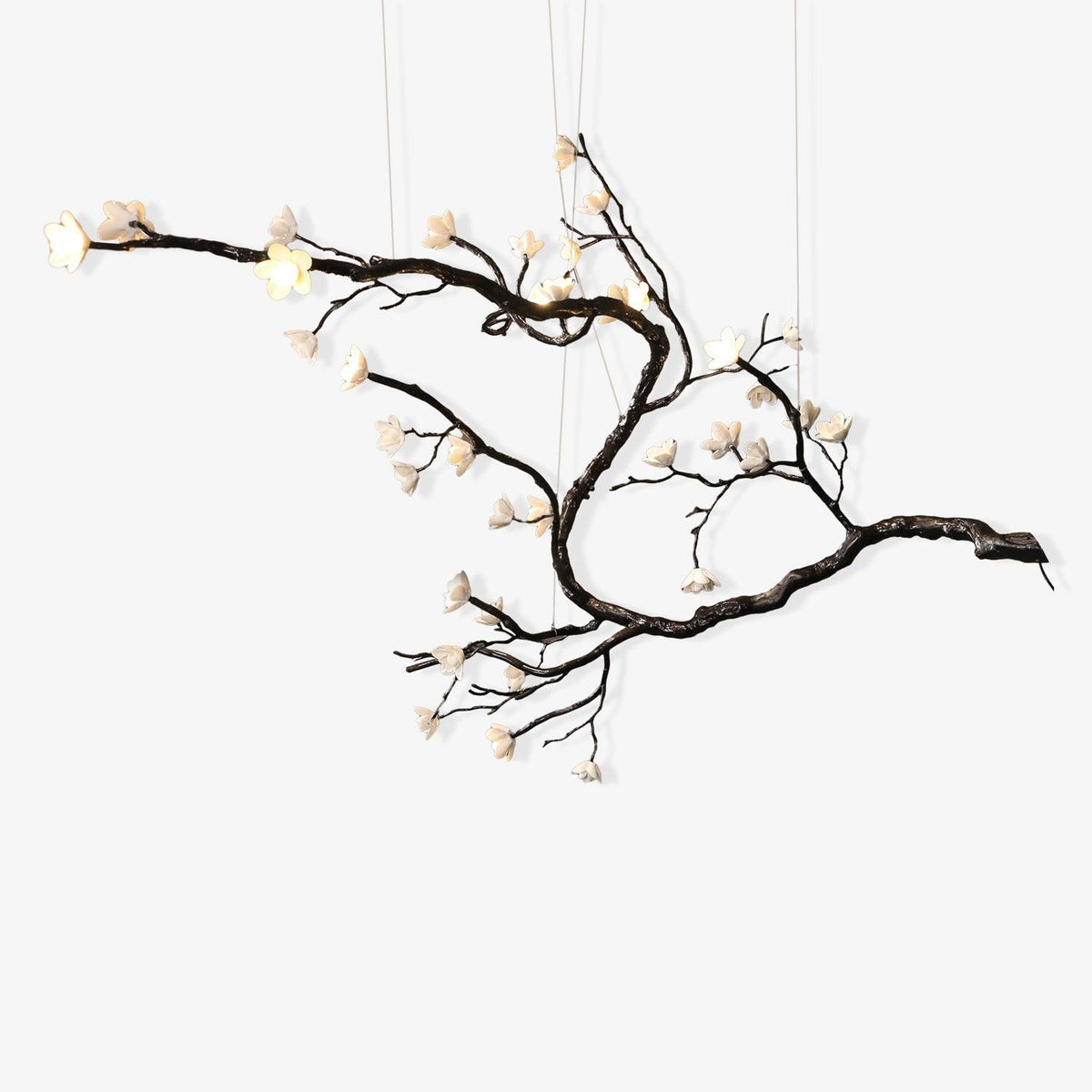 Veyrelia Lustre Organique à Branches et Fleurs