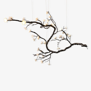 Aurora Lustre Organique à Branches et Fleurs
