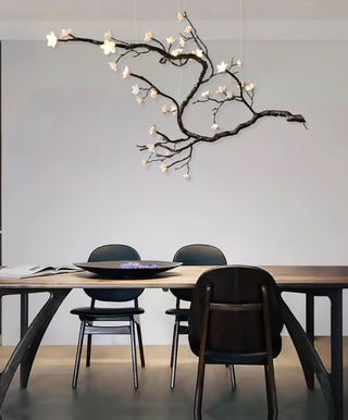 Aurora Lustre Organique à Branches et Fleurs