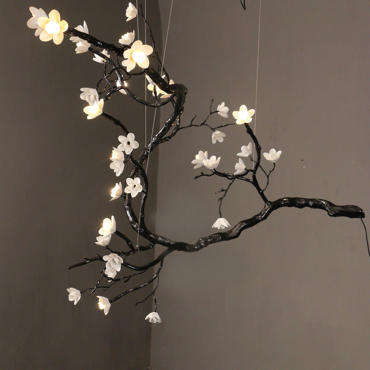 Veyrelia Lustre Organique à Branches et Fleurs