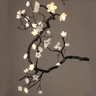 Aurora Lustre Organique à Branches et Fleurs