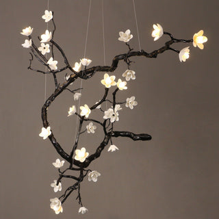 Aurora Lustre Organique à Branches et Fleurs