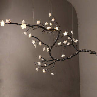 Aurora Lustre Organique à Branches et Fleurs