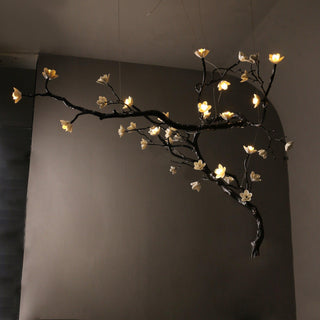 Aurora Lustre Organique à Branches et Fleurs