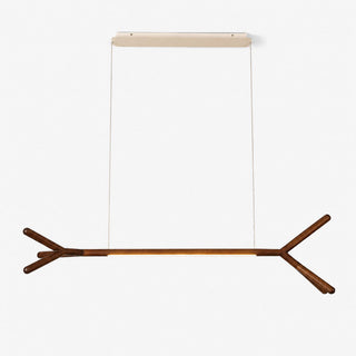 Branch Wood Linear Pendant Light-Neutral Decor