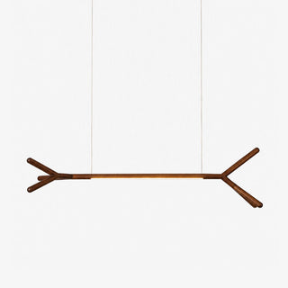 Branch Wood Linear Pendant Light-Neutral Decor