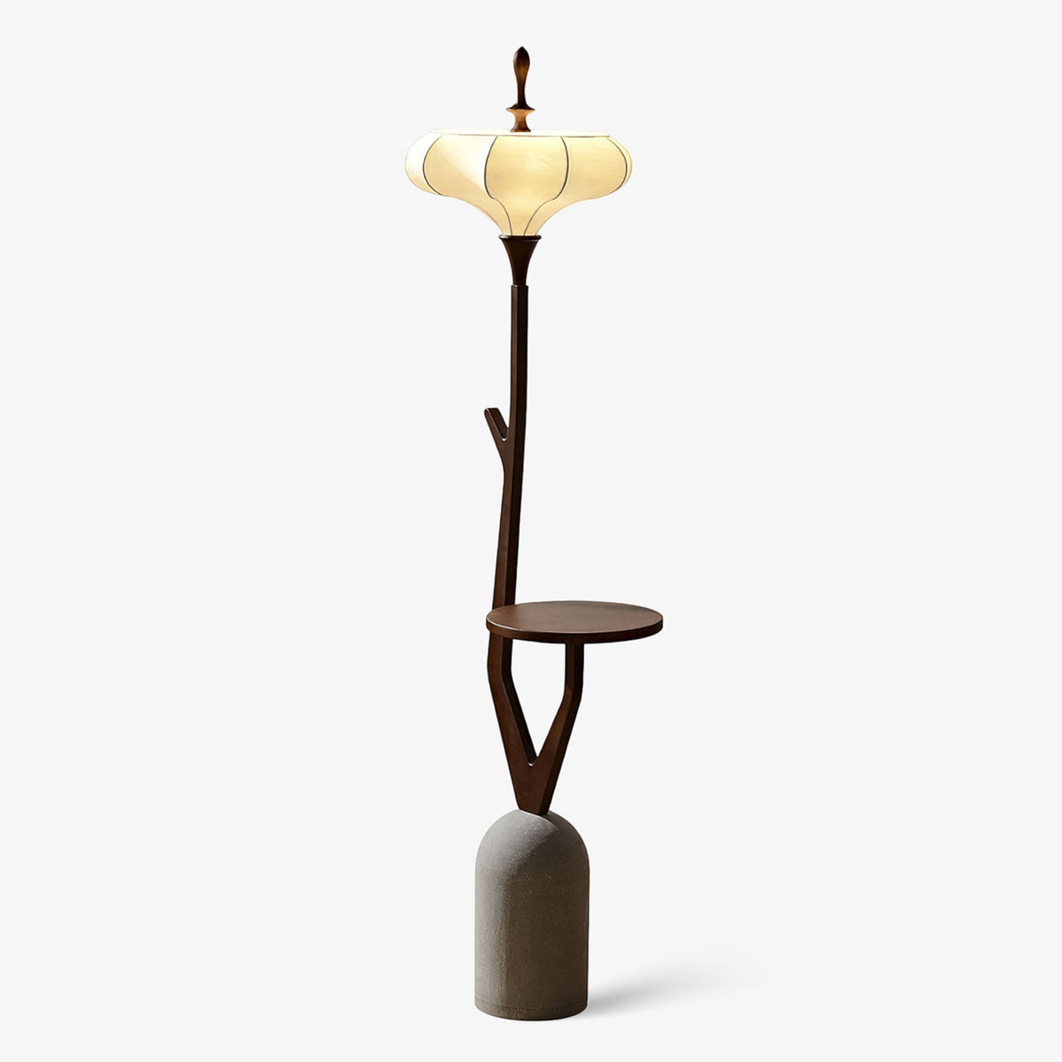 Flor Fashion Wood Floor Lamp-Neutral Decor