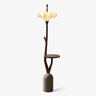 Flor Fashion Wood Floor Lamp-Neutral Decor