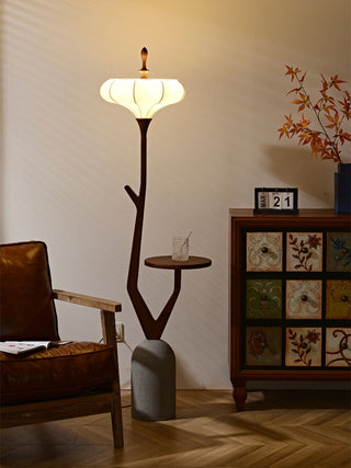 Flor Fashion Wood Floor Lamp-Neutral Decor