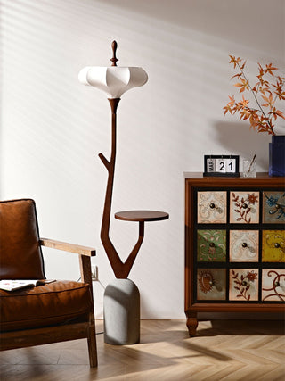 Flor Fashion Wood Floor Lamp-Neutral Decor
